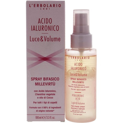 Spray de păr bifazic L'Erbolario Millevirtù pentru volum și luciu, 100 ml