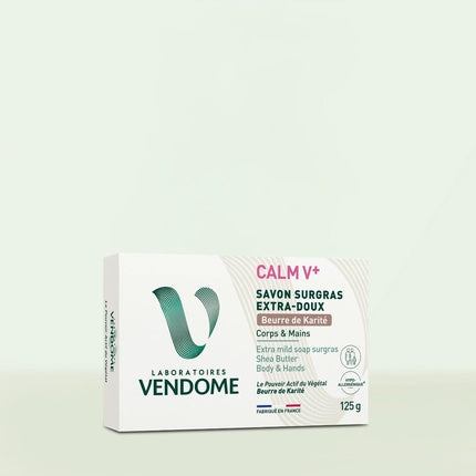 Săpun Extra-Gentil Calm V+ cu Unt de Shea - Curăță și Lasă Pielea Fină