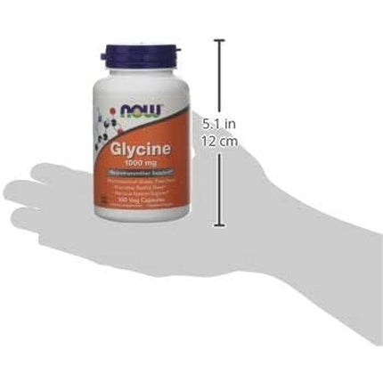 Capsule Glycine Now Foods 1000mg 100 bucăți