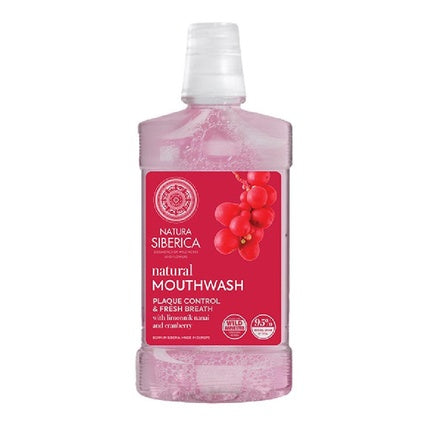 Rinse Bucală Natura Siberica, Natural Schizandra & Cranberry, Roșu, 520ml