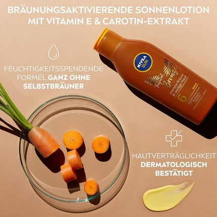 Loțiune Solară Nivea Tropical Bronze SPF 6, Maro, 200ml