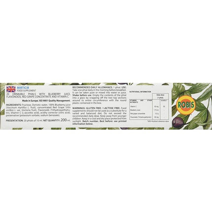 Ampoules Vitamine, Robis Mirticir, 20 buc, plante