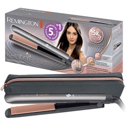 Placă de îndreptat părul Remington Keratin Protect, senzor de protecție, afisaj digital