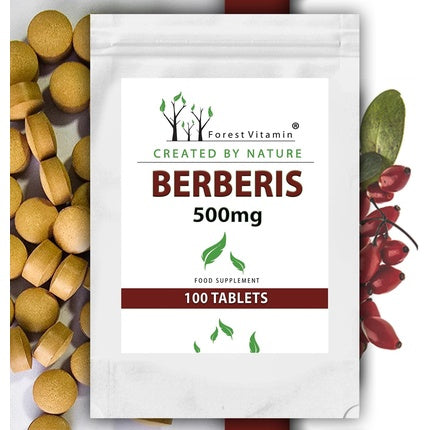 Suplement alimentar Forest Vitamin Berberis 500mg, 100 tablete