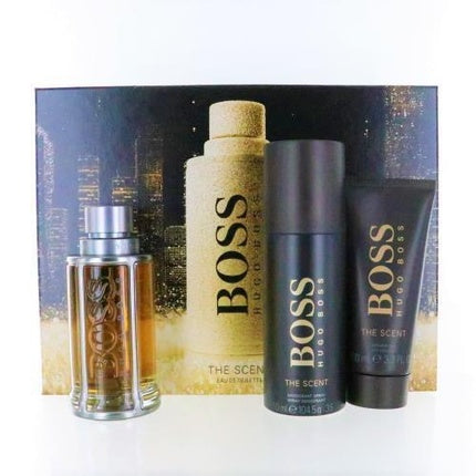 Set parfum bărbați, Hugo Boss, The Scent, 3 piese