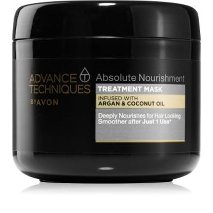 Mască de păr Avon Advance Techniques Absolute Nourishment, Argan & Ulei de Cocos, 375 ml