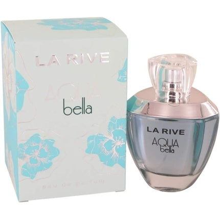 Parfum La Rive Aqua Bella, Eau De Parfum, 100ml, Design floral, Culoare albastru-cenușiu