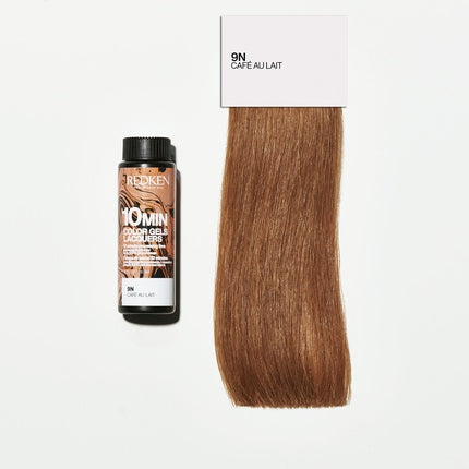Vopsea păr, Redken, Color Gels Lacquers, 9N Cafe Au Lait, 60 ml