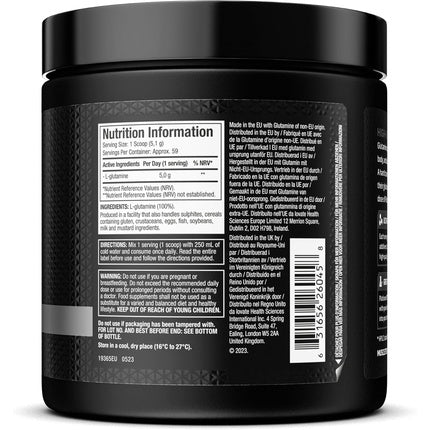 Pudră supliment alimentar MuscleTech Platinum 100% Glutamine Powder, 300g, neîndulcită