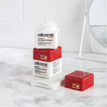 Cremă de zi, Cellcosmet, Preventive, alb-roșu