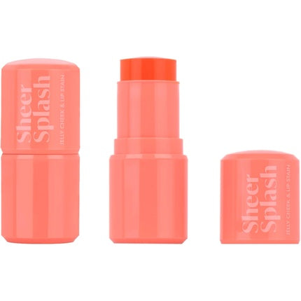 Barry M Sheer Splash Jelly Cheek & Lip Stain, Coral Papaya Pool, 24 g