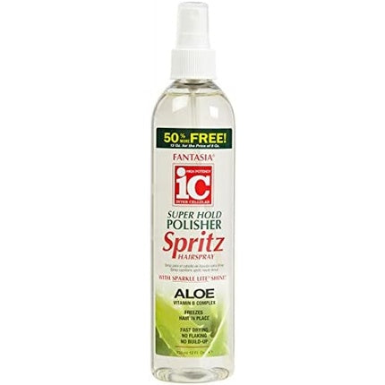 Hairspray Fantasia IC Super Hold Polisher Spritz cu Aloe Vera, 295 g