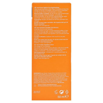 Neutrogena Anti-Pimple Face Cream - Cremă Facială de Zi cu Aloe Vera și Acid Salicilic, Oil-Free 50ml