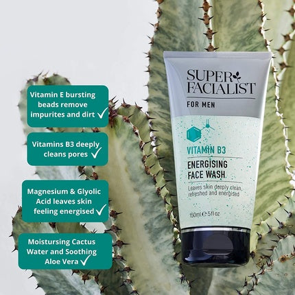Gel de curățare, Super Facialist, vitamin B3, 150ml