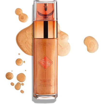 Luminizator L'Oreal Paris Electric Nights Face & Body 30ml, Culoare Aurie
