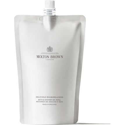 Gel de duș și baie Molton Brown, Delicious Rhubarb & Rose, Refill 400ml