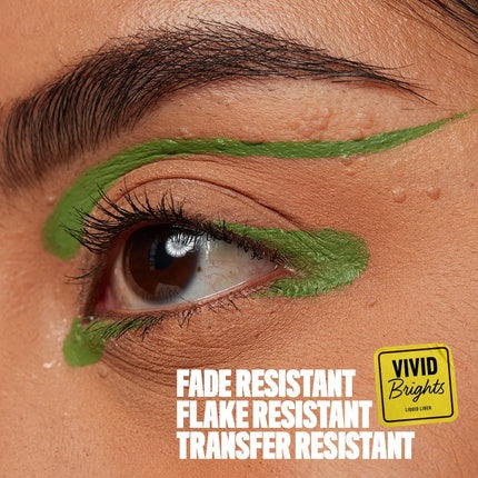 Creion lichid pentru ochi NYX Professional Makeup Vivid Brights Smear-Resistant Eyeliner Ghosted Green