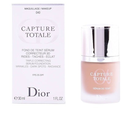Fond de ten Dior Capture Totale SPF 25, 040 Honey Beige, 30ml, serum corector