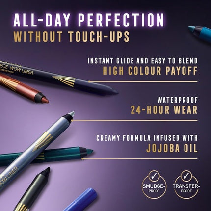 Eyeliner Max Factor Masterpiece Wow Liner, albastru, waterproof