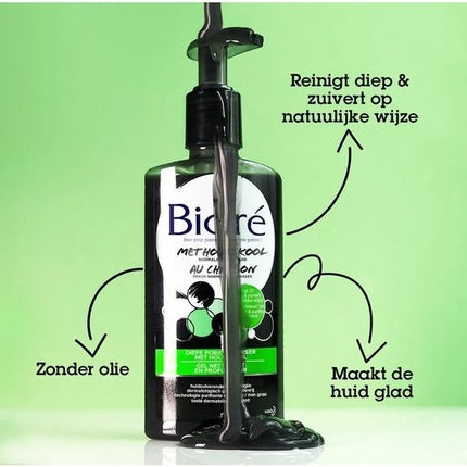 Gel de Curățare Față, Biore, Cărbune, 200 ml