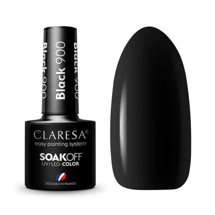 Lac de unghii Claresa 900, Negru, 5ml
