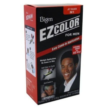 Bigen Ez Hair Color For Men - Jet Black Kit, Culoare negru intens