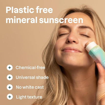Cremă fațată cu SPF 30, Attitude Oceanly Tinted Face Cream Stick, 63 g