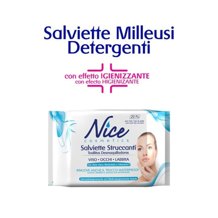 Șervețele Demachiante, Diva International Nice, albastre, 20 buc
