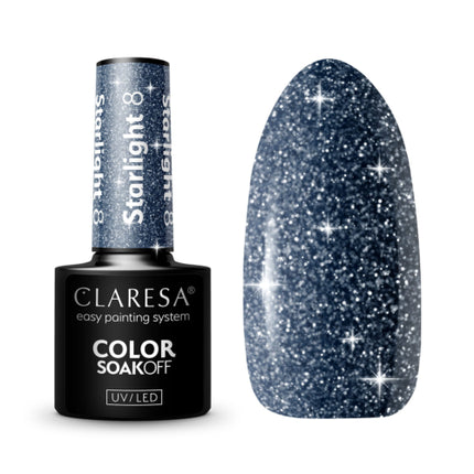 Lac unghii, Claresa, Starlight, albastru