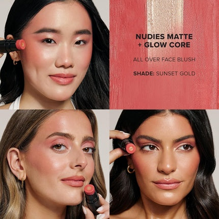 Fard de obraz Nudestix, Sunset Gold, core mat și luminos