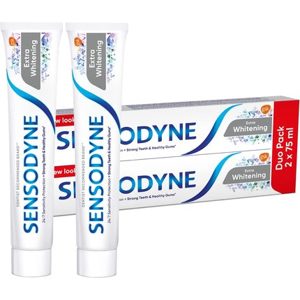 Pastă de dinți Sensodyne Extra Whitening, Duo Pack, 2x75ml