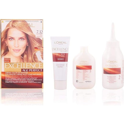 Vopsea Păr L'Oréal Excellence Age Perfect, 7.32 Rubio Dorado Perla