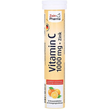 Zein Pharma, Vitamina C + Zinc Efervescente, 1000mg, 20 buc