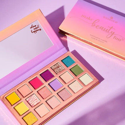 Paletă farduri, Essence, Make Beauty Fun, multicolor, 18 nuanțe