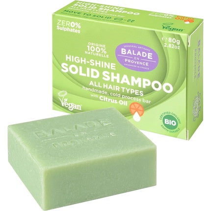 Șampon solid, Balade En Provence, 80g, citrice, verde