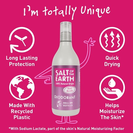 Deodorant, Salt Of The Earth, Peony Blossom, 525ml