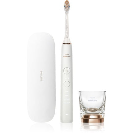 Perie de dinți electrică Philips Sonicare 9000 DiamondClean, culoare alb/auriu