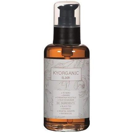 Elixir Facial Kyo Kyorganic 100ml - Ambalaj sticlă bronz, Pompă dozatoare
