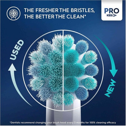 Capete periuta electrica copii, Oral-B, Pro Kids, Frozen, Extra Soft, set 4 buc