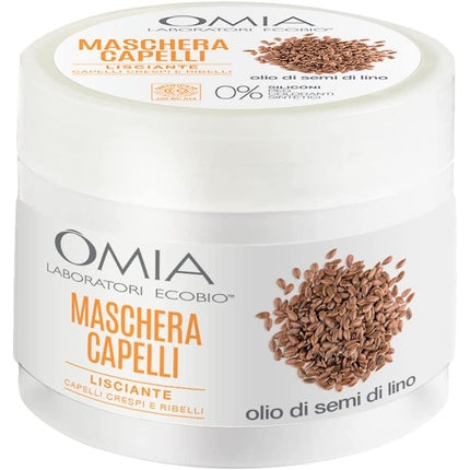 Mască de păr, Omia Bio, ulei de in, 250ml