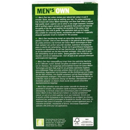 Vopsea Păr, Hennaplus, Men's Own, maro închis