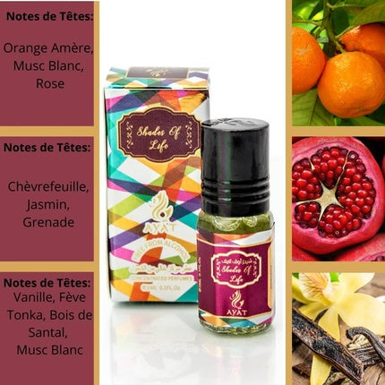 Perfum Ayat Perfumes Halal & Vegan Arabian Scent pentru bărbați și femei, 3ml