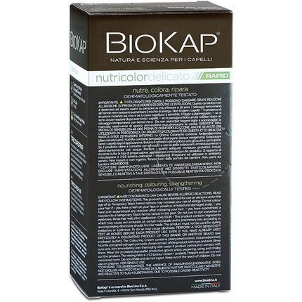 Vopsea de păr, Bios Line, Biokap Nutricolor Delicato Rapid, blond închis Habana