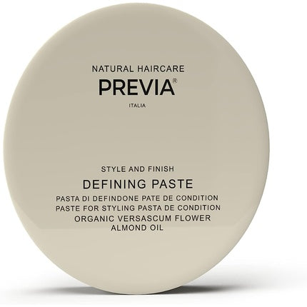 Previa Style and Finish Defining Paste, 100ml, cremă de stilizare cu matase naturală și ulei de migdale, culoare bej