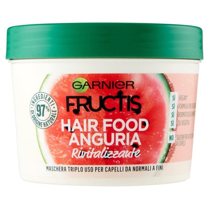 Masca par, Garnier, Fructis Hair Food, pepene 390ml