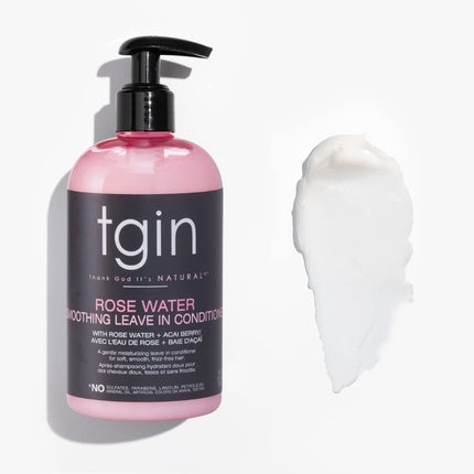Tgin Rose Water Smoothing Leave-in Conditioner, TGIN, 368g, Culoare Roz