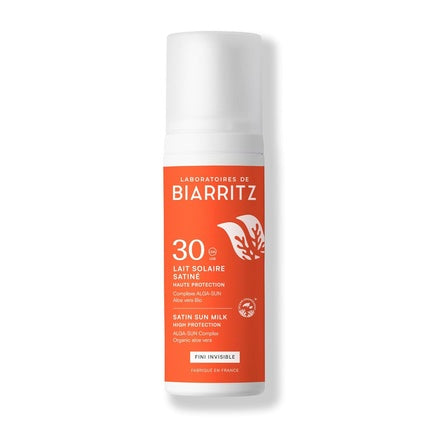 Lapte Solar Satinat Laboratoires De Biarritz SPF 30, 130 g, Transparent