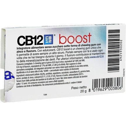 Guma de mestecat antibacteriană CB12 Boost Sugar-Free 20g