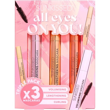 Mascara Sunkissed All Eyes On You - Set 3 buc (Volumizant, Alungitor, Curling)