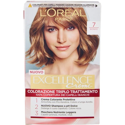 Vopsea de par, L'Oréal, Excellence Triple Treatment, blond